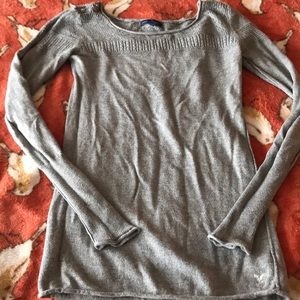 AE gray light sweater